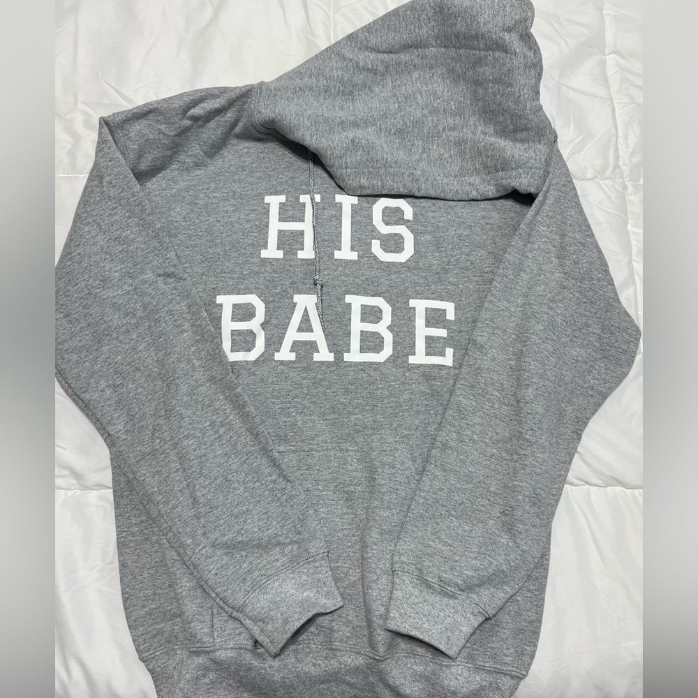Hubs & Hers “His Babe” hoodie
